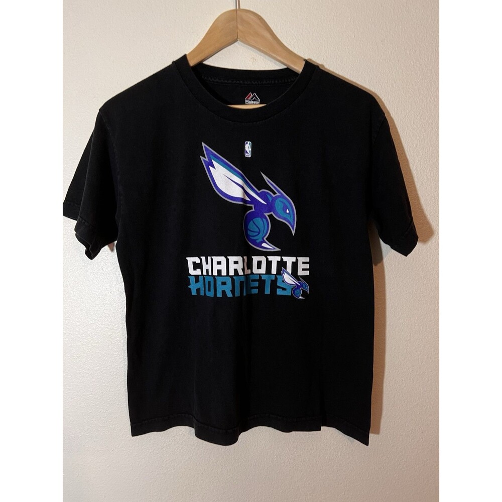 Majestic Charlotte Hornets Boys T Shirt - Size Large